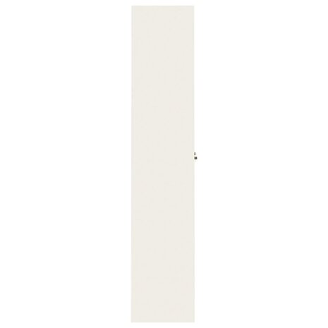 Archiefkast 90x40x200 cm staal wit 5