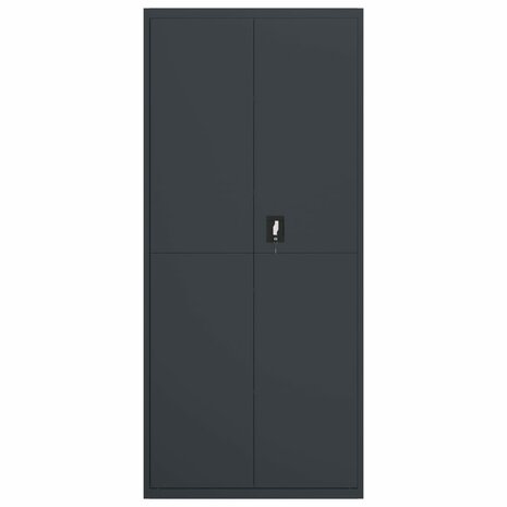 Archiefkast 90x40x200 cm staal antracietkleurig 3