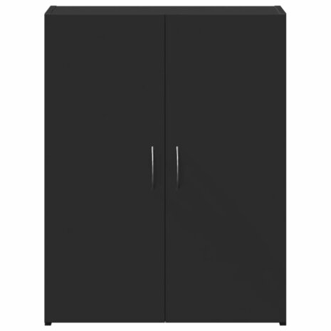 Archiefkast 60x32x77,5 cm bewerkt hout zwart 4