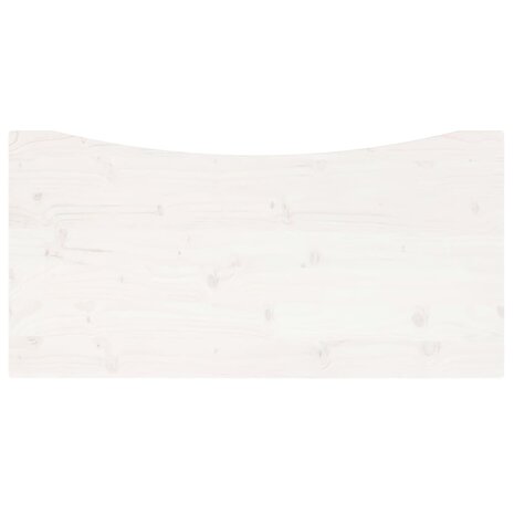 Bureaublad 100x50x2,5 cm massief grenenhout wit 4