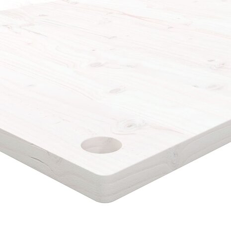 Bureaublad 100x50x2,5 cm massief grenenhout wit 5