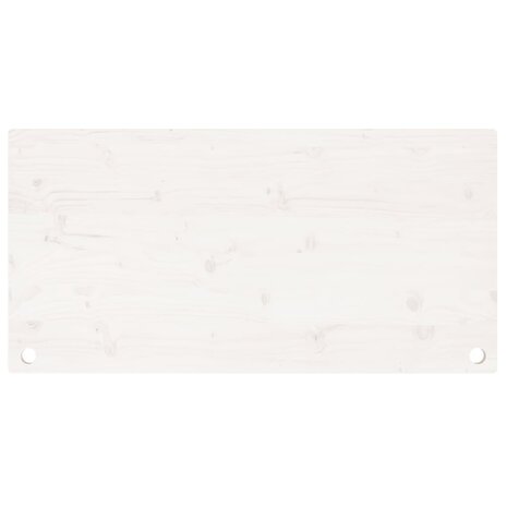 Bureaublad 110x60x2,5 cm massief grenenhout wit 4