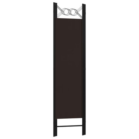 Kamerscherm met 3 panelen 120x180 cm bruin 4