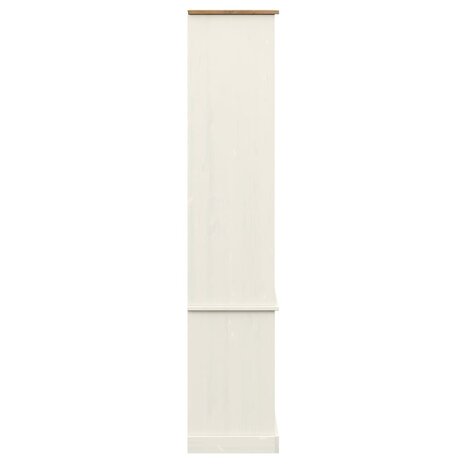 Vitrinekast VIGO 85x35x170 cm massief grenenhout wit 6