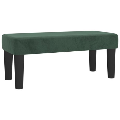 Bankje 70x30x30 cm fluweel donkergroen 2