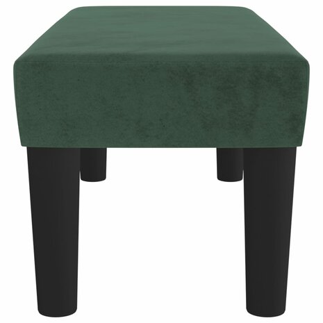 Bankje 70x30x30 cm fluweel donkergroen 4
