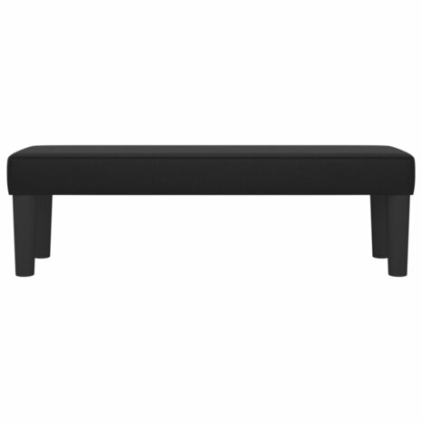 Bankje 100x30x30 cm kunstleer zwart 3