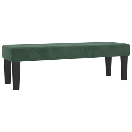 Bankje 100x30x30 cm fluweel donkergroen 2