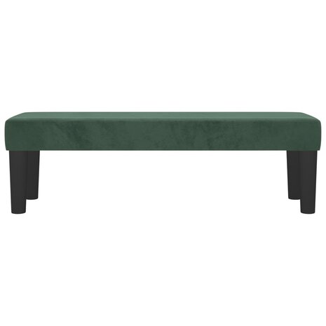 Bankje 100x30x30 cm fluweel donkergroen 3
