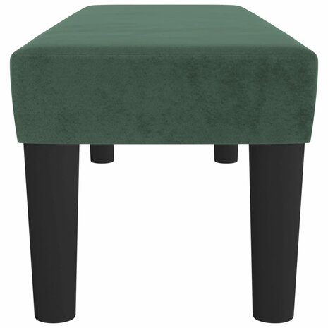 Bankje 100x30x30 cm fluweel donkergroen 4