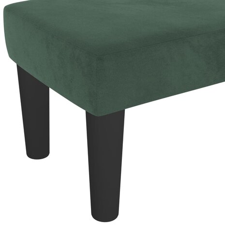 Bankje 100x30x30 cm fluweel donkergroen 5