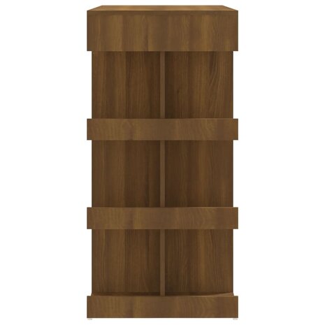 Bartafel met opbergrek 100x50x101,5 cm bewerkt hout bruin eiken 6