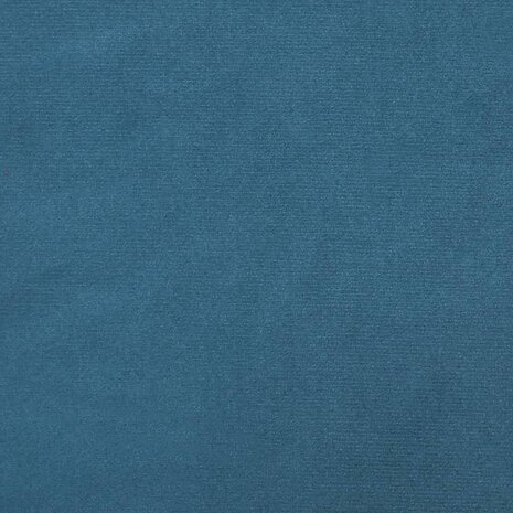 Kruk met houten poten fluweel blauw 4