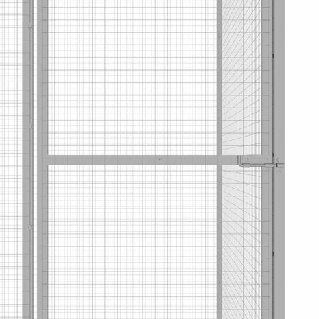 Kattenkooi 4,5x1,5x1,5 m gegalvaniseerd staal 4