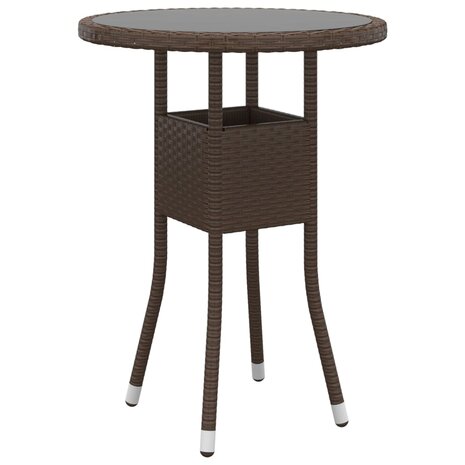 3-delige Tuinset poly rattan bruin 3