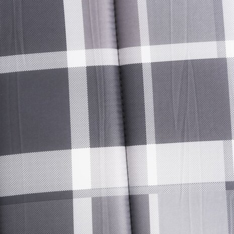Ligbedkussen200x60x3 cm oxford stof ruitpatroon grijs 7