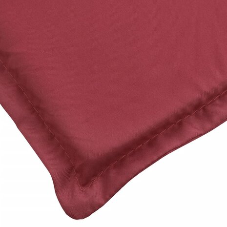 Ligbedkussen 200x70x3 cm oxford stof wijnrood 6