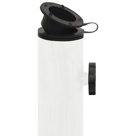 Parasolvoet 45x45x30 cm gietijzer wit 6