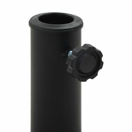 Parasolvoet vierkant 8 kg polyresin zwart 3