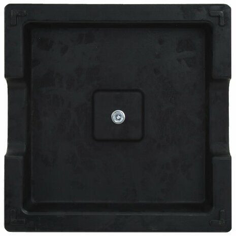 Parasolvoet vierkant 8 kg polyresin zwart 5