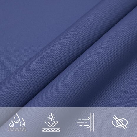 Zonnescherm driehoekig 2,5x2,5x3,5 m oxford stof blauw 8