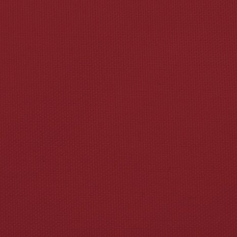 Zonnescherm driehoekig 2,5x2,5x3,5 m oxford stof rood 9