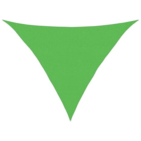 Zonnezeil 160 g/m² 2,5x2,5x3,5 m HDPE lichtgroen 2