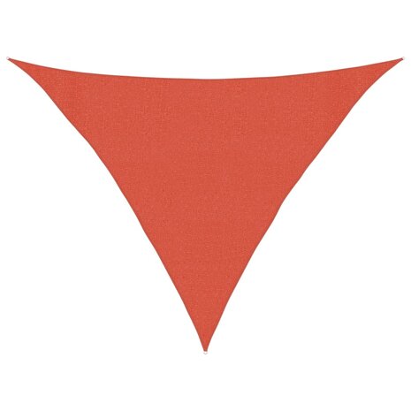 Zonnezeil 160 g/m² 3x3x4,2 m HDPE terracottakleurig 2