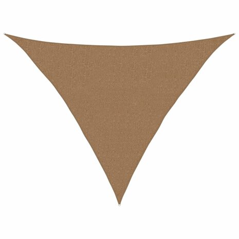 Zonnezeil 160 g/m² 2,5x2,5x3,5 m HDPE taupe 2