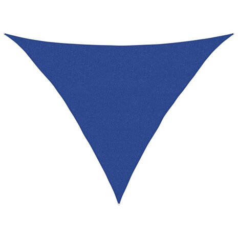 Zonnezeil 160 g/m² 2,5x2,5x3,5 m HDPE blauw 2