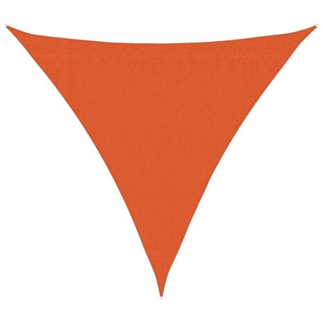 Zonnezeil 160 g/m² 3x3x3 m HDPE oranje 2