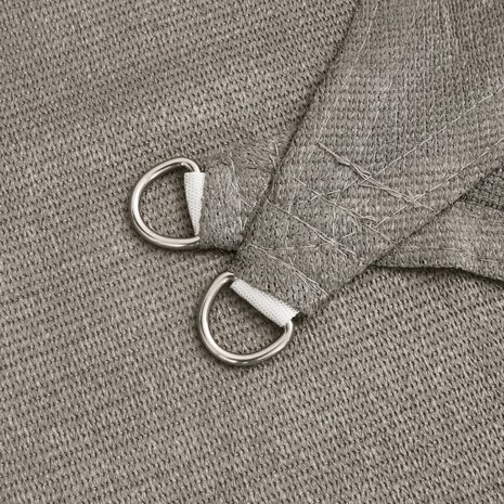 Zonnezeil 160 g/m² driehoekig 3,6x3,6x3,6 m HDPE lichtgrijs 5