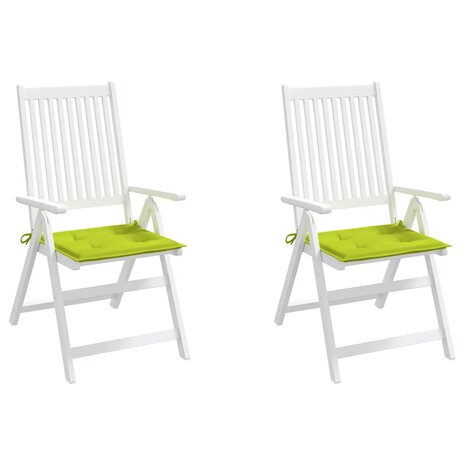 Tuinstoelkussens 2 st 40x40x3 cm oxford stof felgroen 4