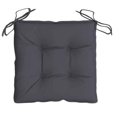 Stoelkussens 2 st 40x40x7 cm oxford stof antracietkleurig 6