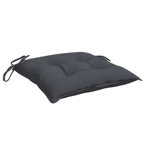 Stoelkussens 4 st 40x40x7 cm oxford stof antracietkleurig 5