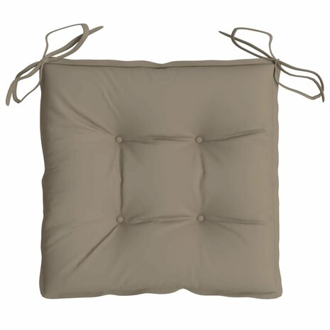 Stoelkussens 4 st 40x40x7 cm oxford stof taupe 6