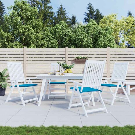 Tuinstoelkussens 4 st 40x40x3 cm oxford stof blauw 1