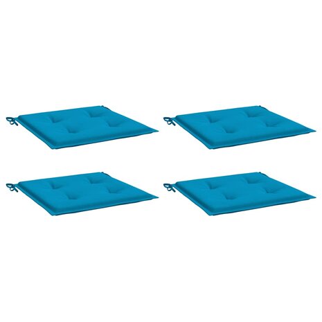 Tuinstoelkussens 4 st 40x40x3 cm oxford stof blauw 3