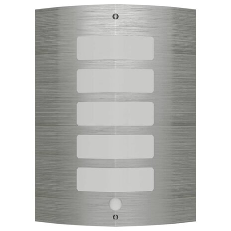 Sierlijke RVS wandlamp met bewegingssensor 1