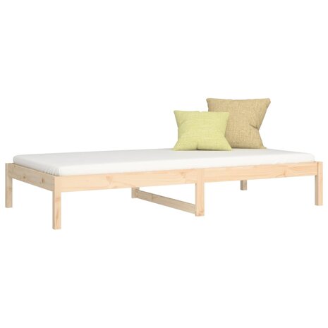 Slaapbank zonder matras 80x200 cm massief grenenhout 3