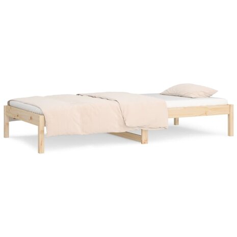 Slaapbank zonder matras 80x200 cm massief grenenhout 5