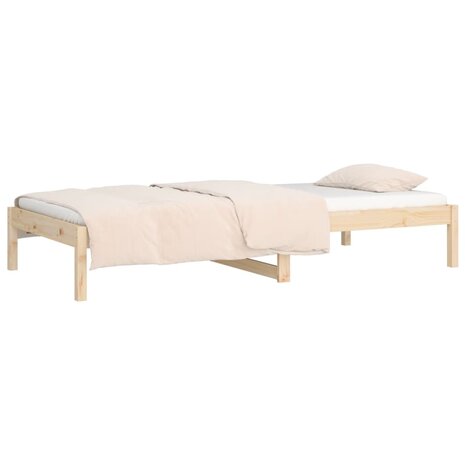 Slaapbank zonder matras 80x200 cm massief grenenhout 6