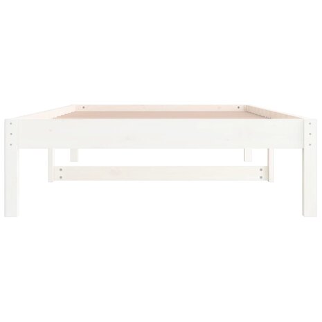 Slaapbank zonder matras 80x200 cm massief grenenhout wit 8