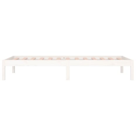 Slaapbank zonder matras 80x200 cm massief grenenhout wit 9