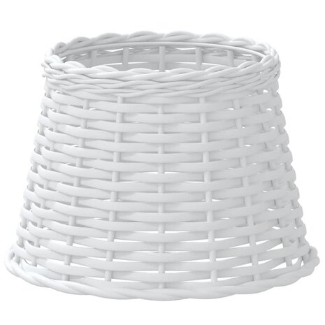 Lampenkap Ø25x17 cm wicker wit 2
