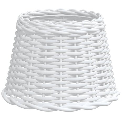 Lampenkap Ø30x20 cm wicker wit 2