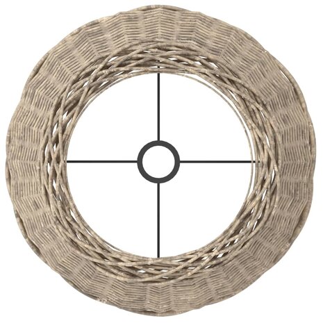 Lampenkap Ø50x30 cm wicker bruin 5