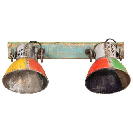 Wandlamp industrieel E27 45x25 cm meerkleurig 3