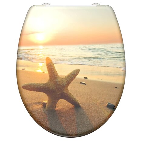 SCHÜTTE Toiletbril met soft-close SEA STAR duroplast met print 1