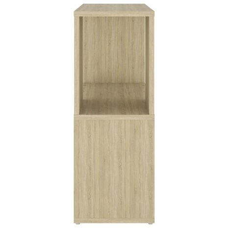 Boekenkast 60x24x63 cm bewerkt hout sonoma eikenkleurig 4